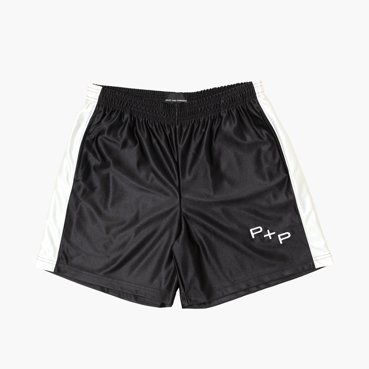 'Monogram' Black Side Stripe Short
