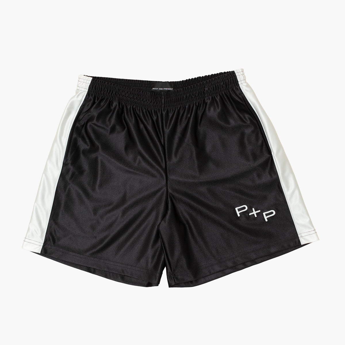 'Monogram' Black Side Stripe Short