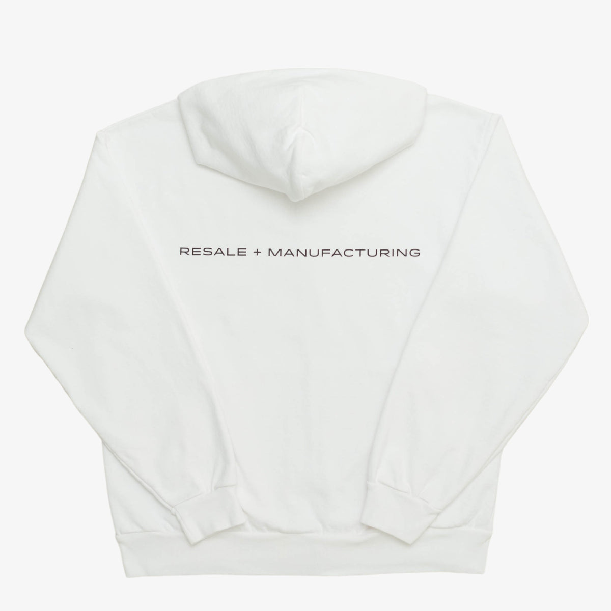 &#39;Shop&#39; Zip Up Sweatshirt (White) [READY TO SHIP]