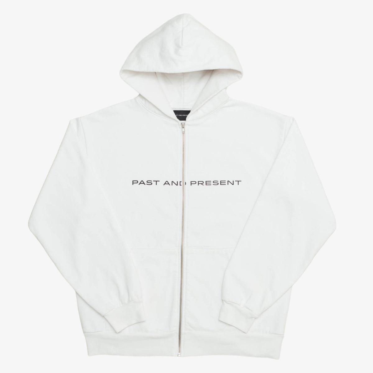 &#39;Shop&#39; Zip Up Sweatshirt (White) [PRE-ORDER] (SHIPS IN 3-4 WEEKS)