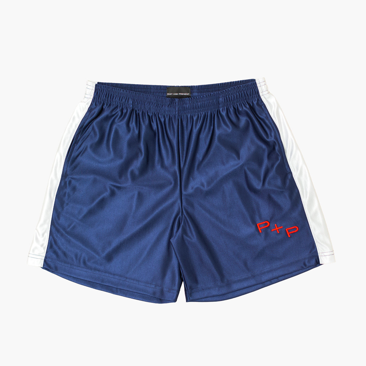 'Monogram' Blue Side Stripe Short
