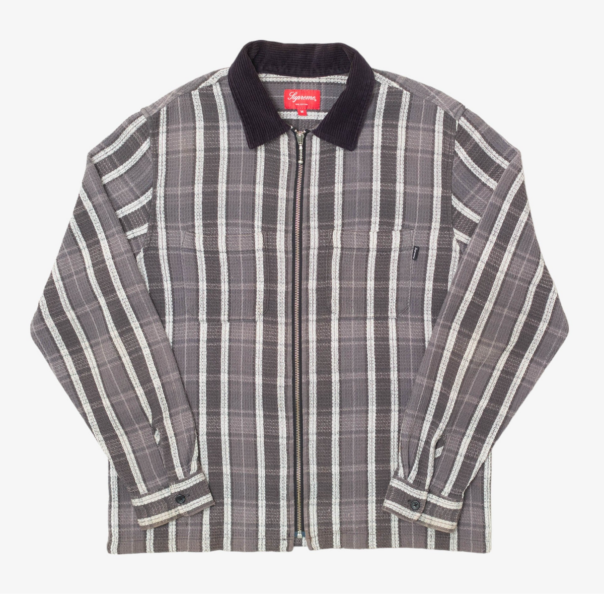 Loose Weave Zip Up Shirt [Size: Medium]