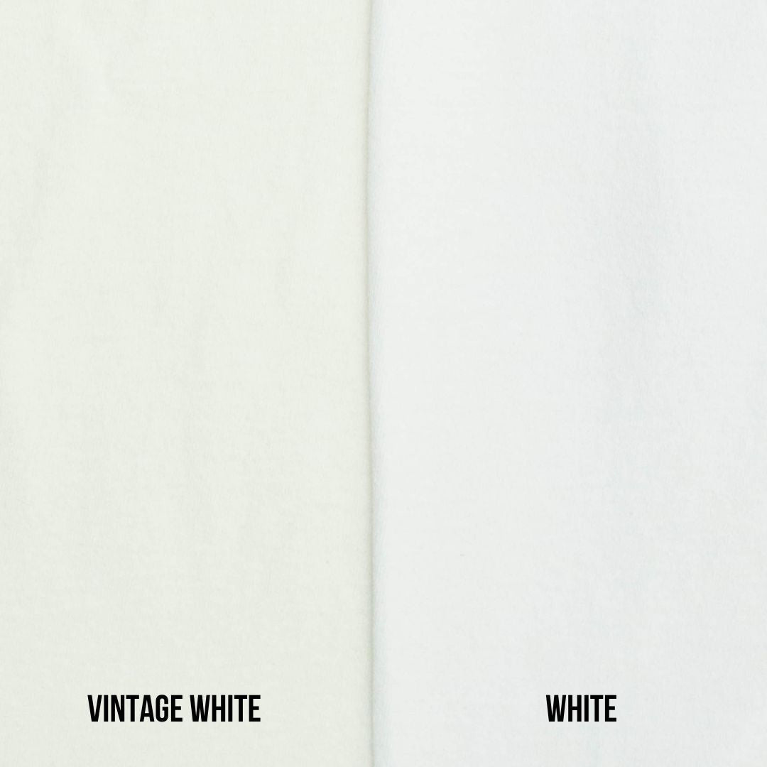 ‘Monogram’ Back No Sleeve Shirt (Vintage White)