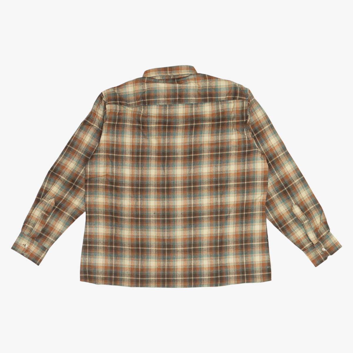 Made In Korea Plaid Flannel Shirt [Size: Medium]