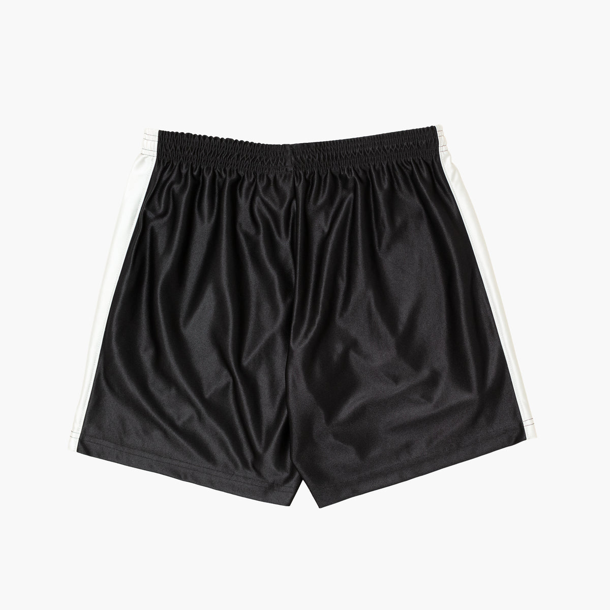 'Monogram' Black Side Stripe Short