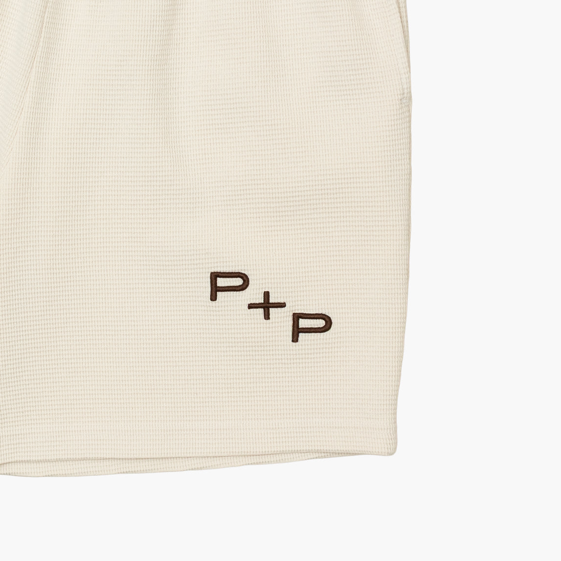 'Monogram' Beige Thermal Short