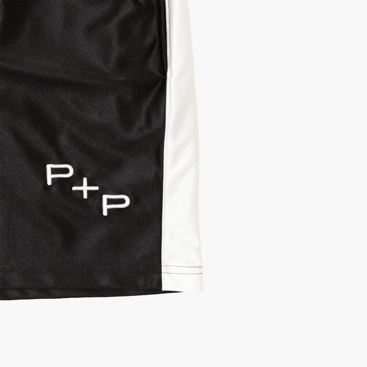 'Monogram' Black Side Stripe Short