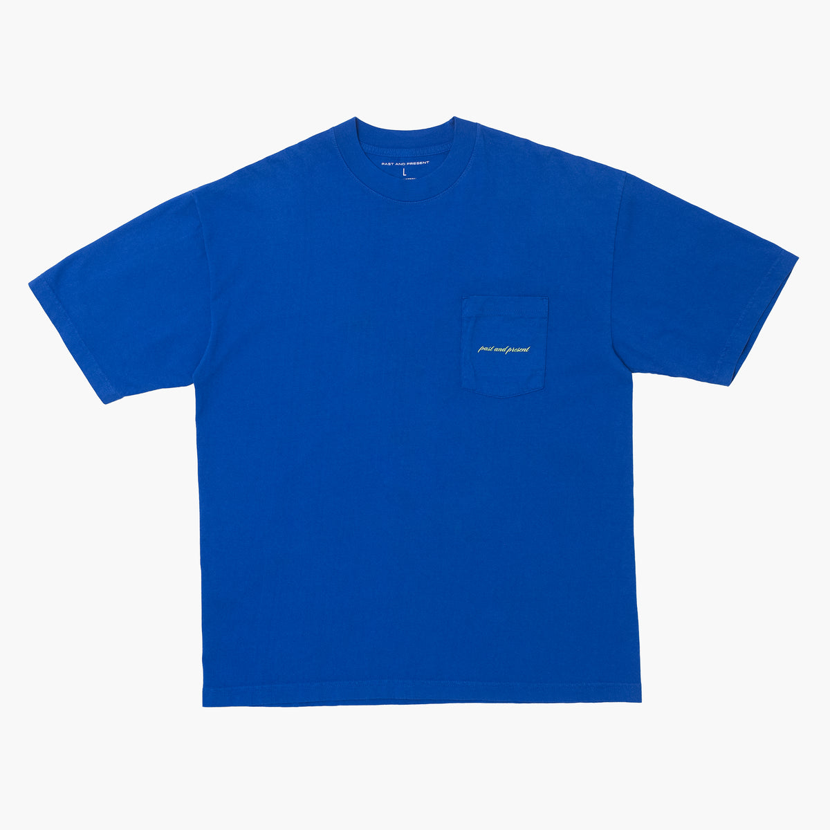 ‘Script’ Pocket T-Shirt (Blue)