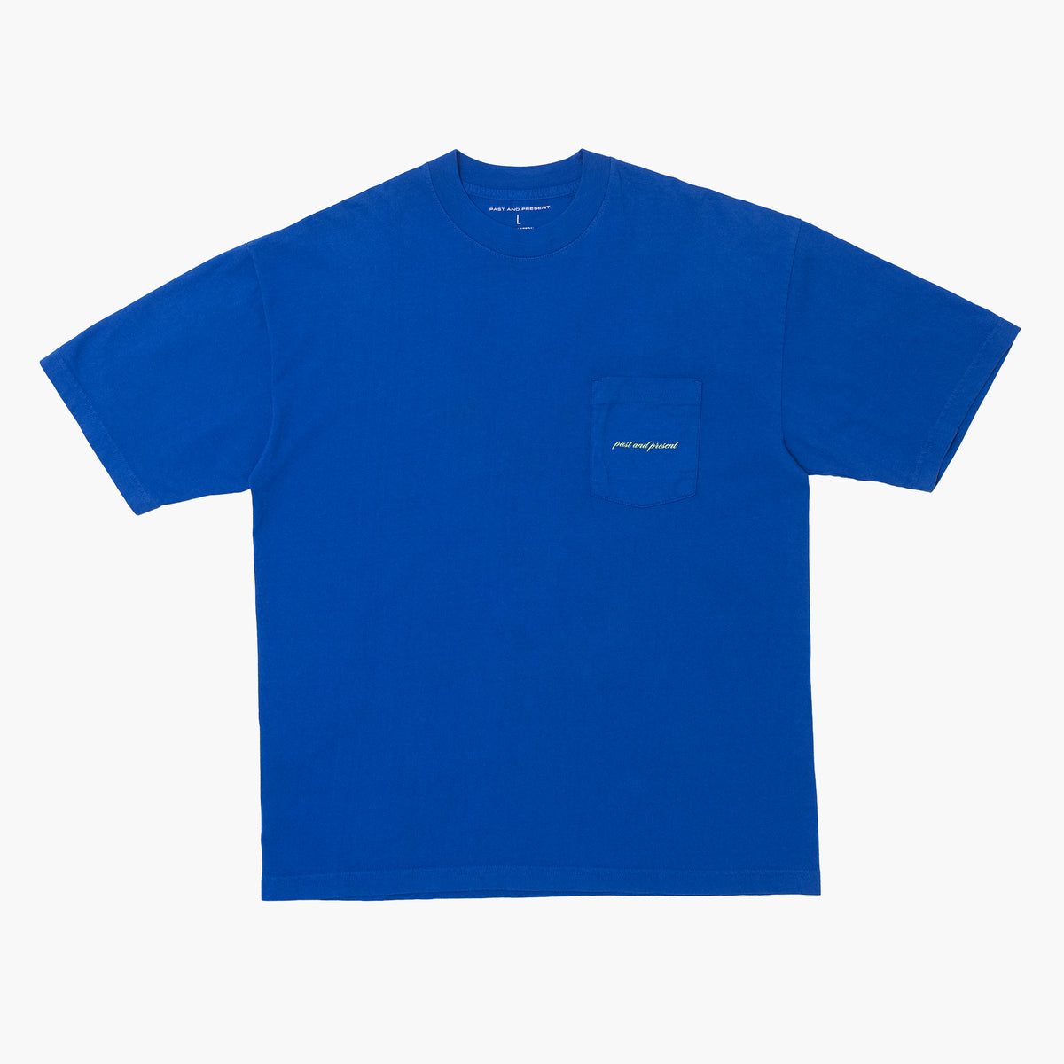 ‘Script’ Pocket T-Shirt (Blue)