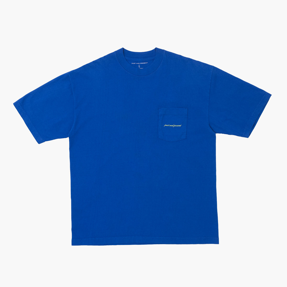 ‘Script’ Pocket T-Shirt (Blue)