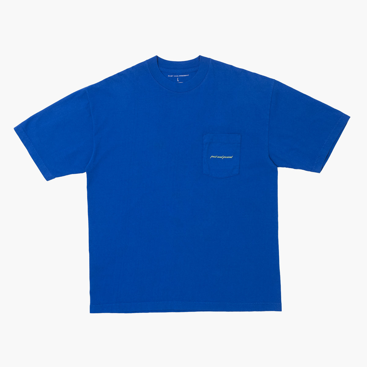 ‘Script’ Pocket T-Shirt (Blue)