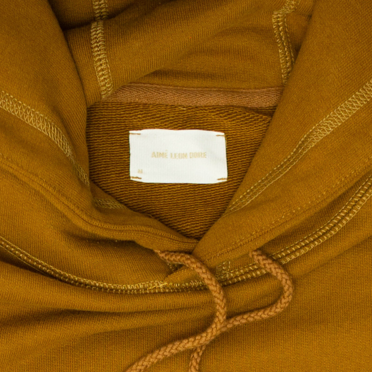 Stacked Logo Hoodie (Brown) [Size: Medium]