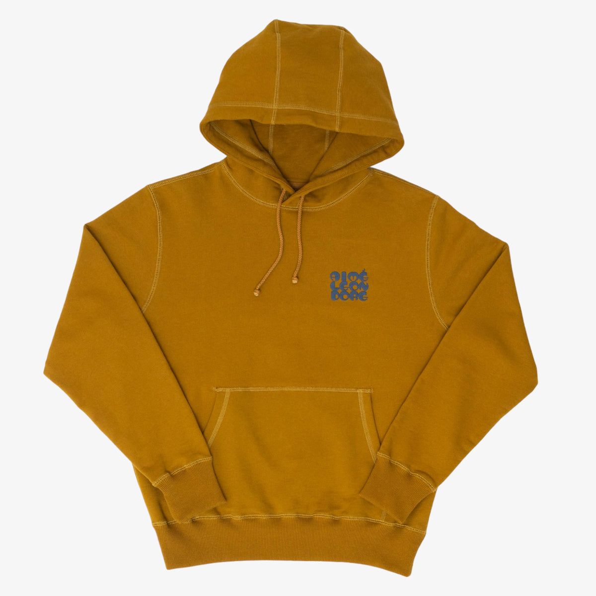 Stacked Logo Hoodie (Brown) [Size: Medium]