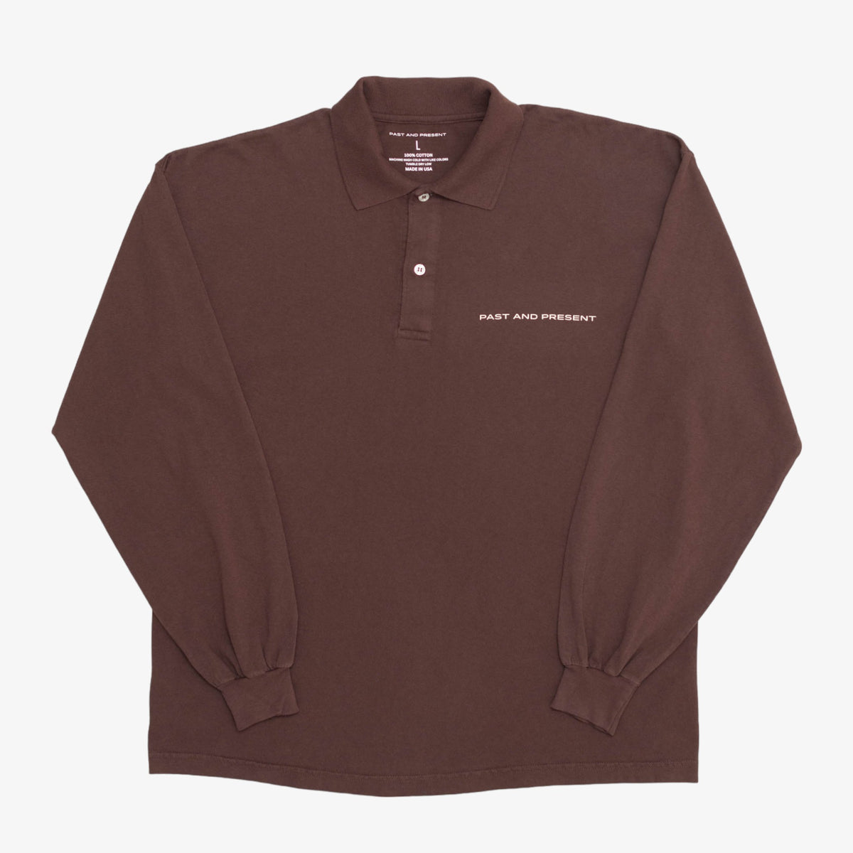 Polo Long Sleeve Shirt (Brown) [PRE-ORDER] (SHIPS IN 2-3 WEEKS)