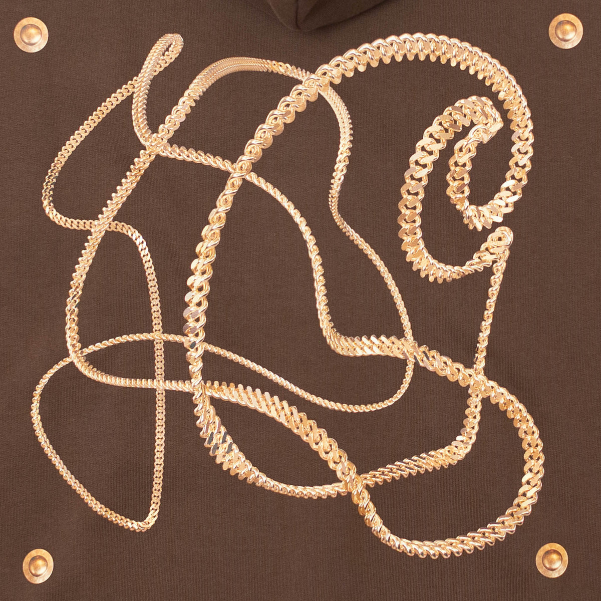 Brown Charm Link Sweatshirt [Size: X-Large]