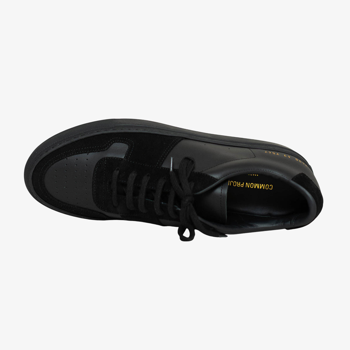 'Black' BBall Low Leather/Suede [Size: 10 US/43 EU]