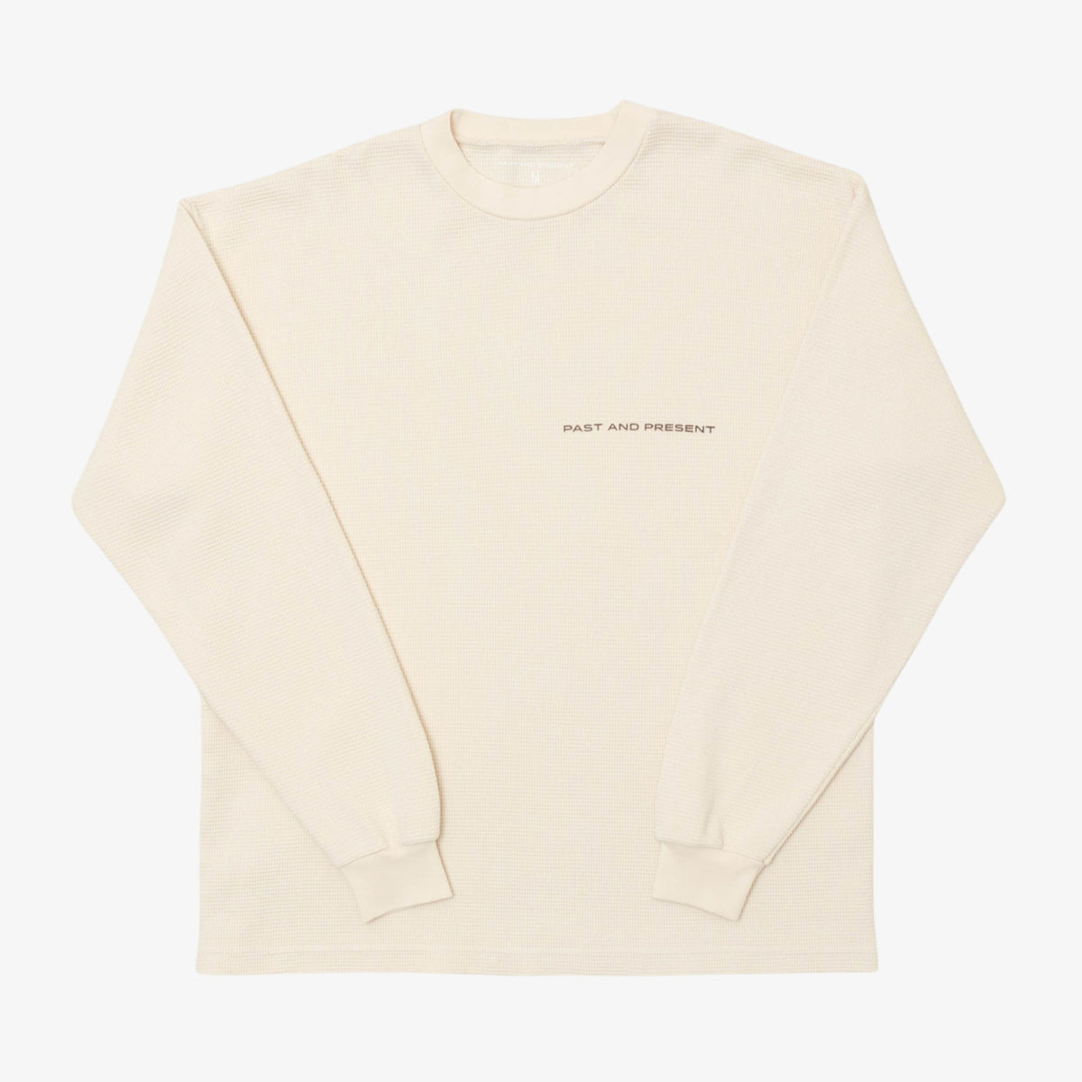 'Main Logo' Thermal Long Sleeve (Cream) [READY TO SHIP]