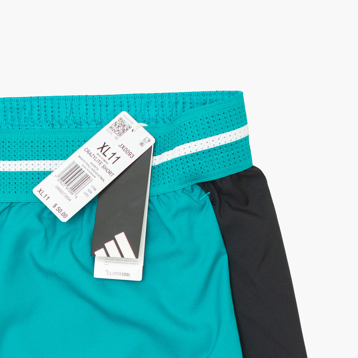 'Pure Teal' Crazylite Shorts With Knit Details [Size: X-Large]