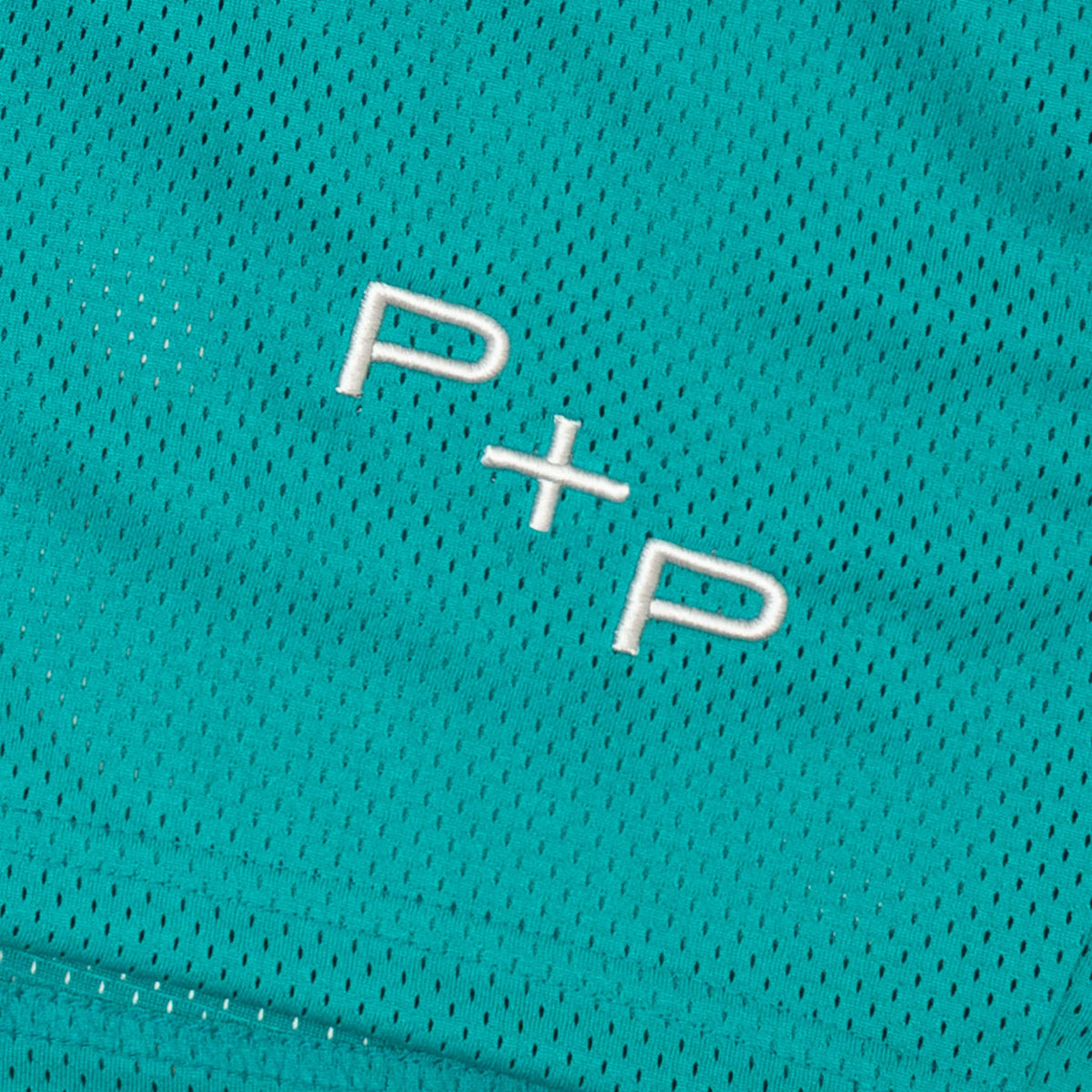 &#39;Monogram&#39; Teal Mesh Short [READY TO SHIP]