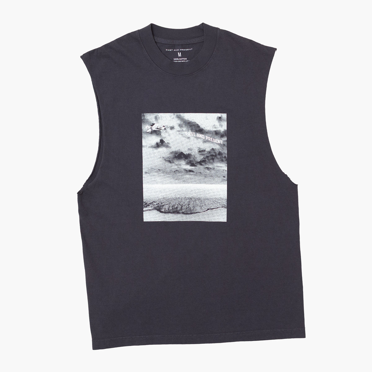 'Summer View' No Sleeve Shirt (Vintage Navy)