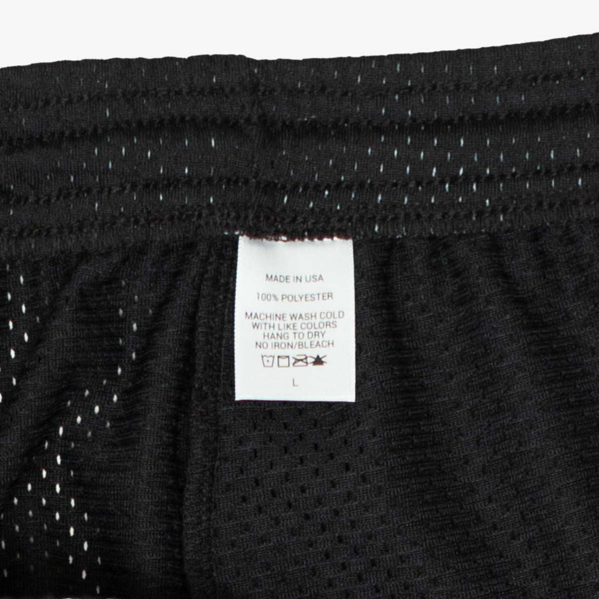 &#39;Monogram&#39; Black Mesh Short [PRE-ORDER] (SHIPS IN 2-3 WEEKS)