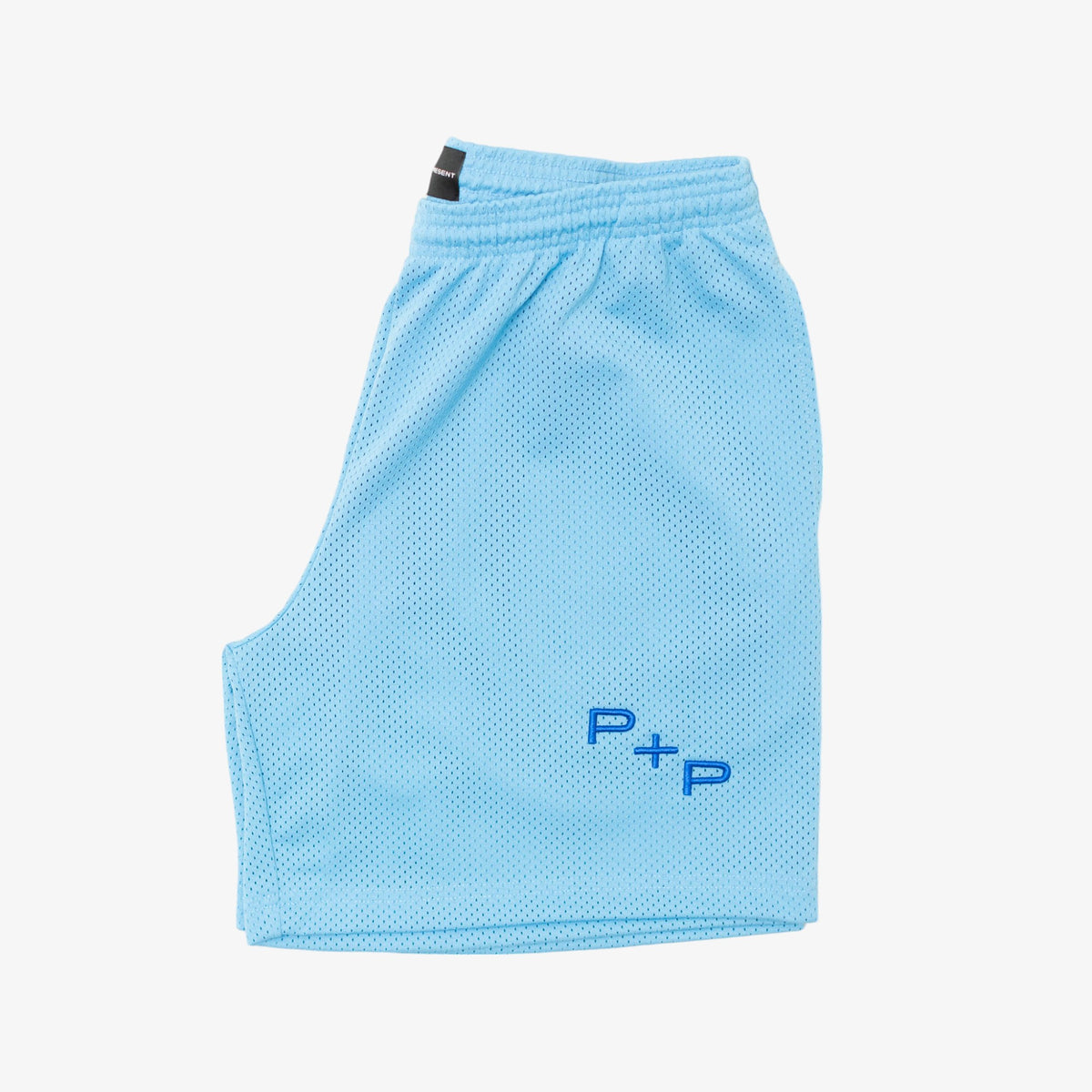 &#39;Monogram&#39; Light Blue Mesh Short [PRE-ORDER] (SHIPS IN 2-3 WEEKS)