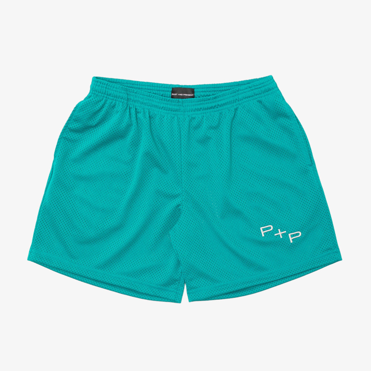 &#39;Monogram&#39; Teal Mesh Short [PRE-ORDER] (SHIPS IN 2-3 WEEKS)