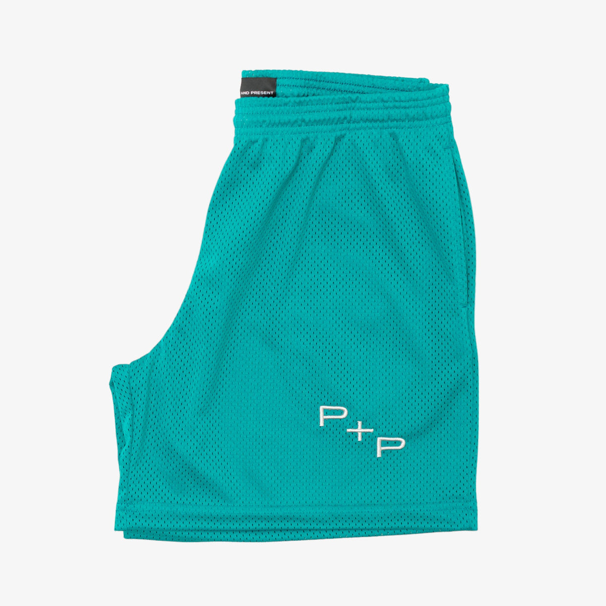 &#39;Monogram&#39; Teal Mesh Short [READY TO SHIP]