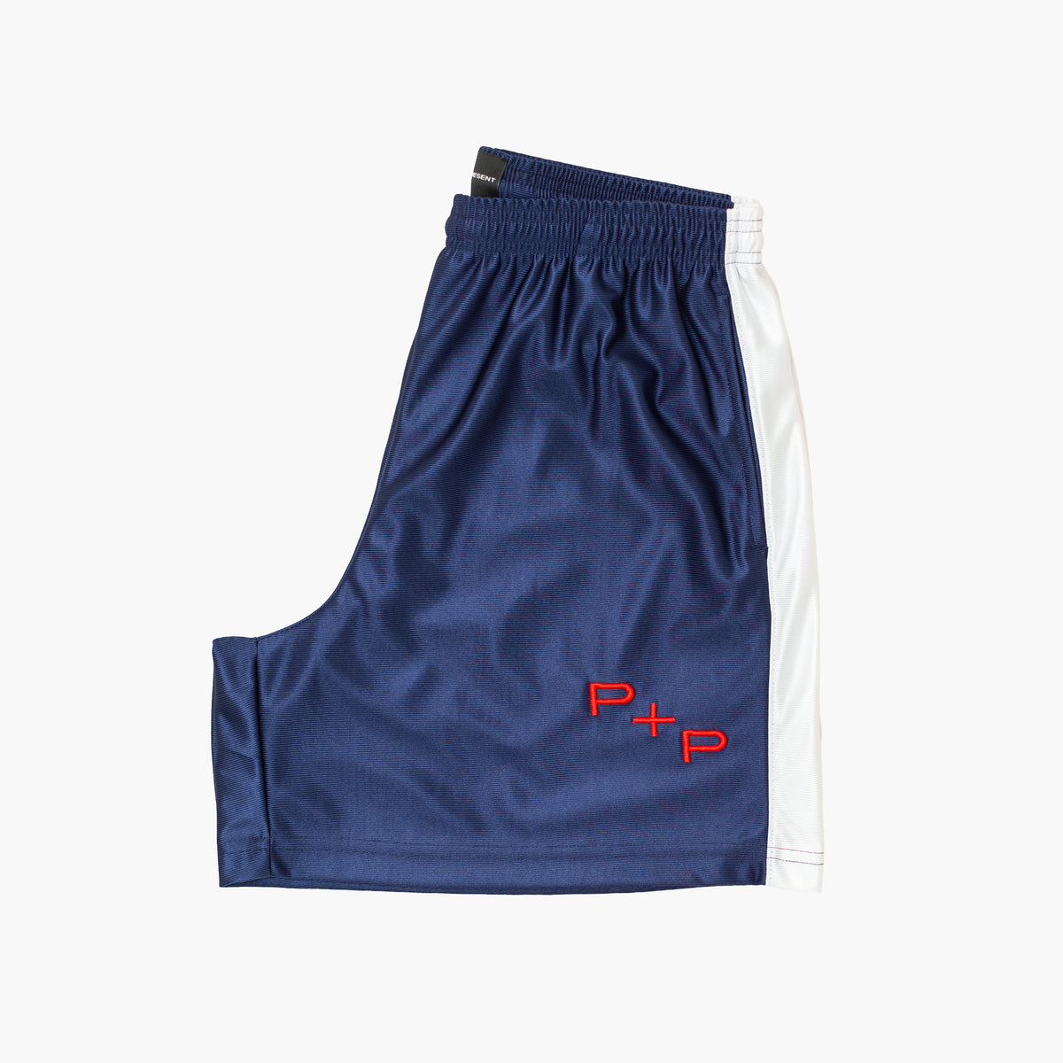 'Monogram' Blue Side Stripe Short