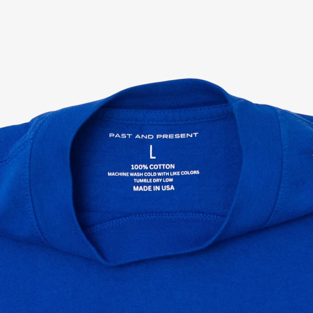 ‘Script’ Pocket T-Shirt (Blue)