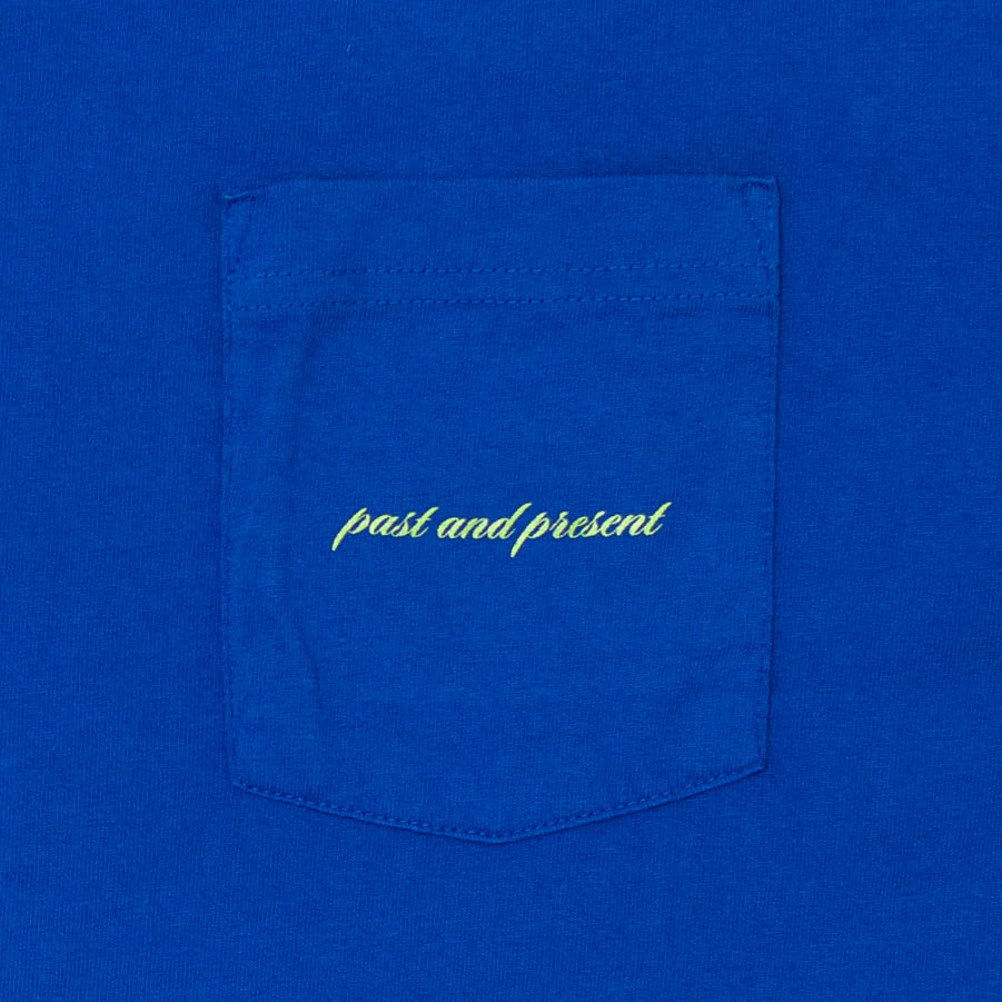 ‘Script’ Pocket T-Shirt (Blue)