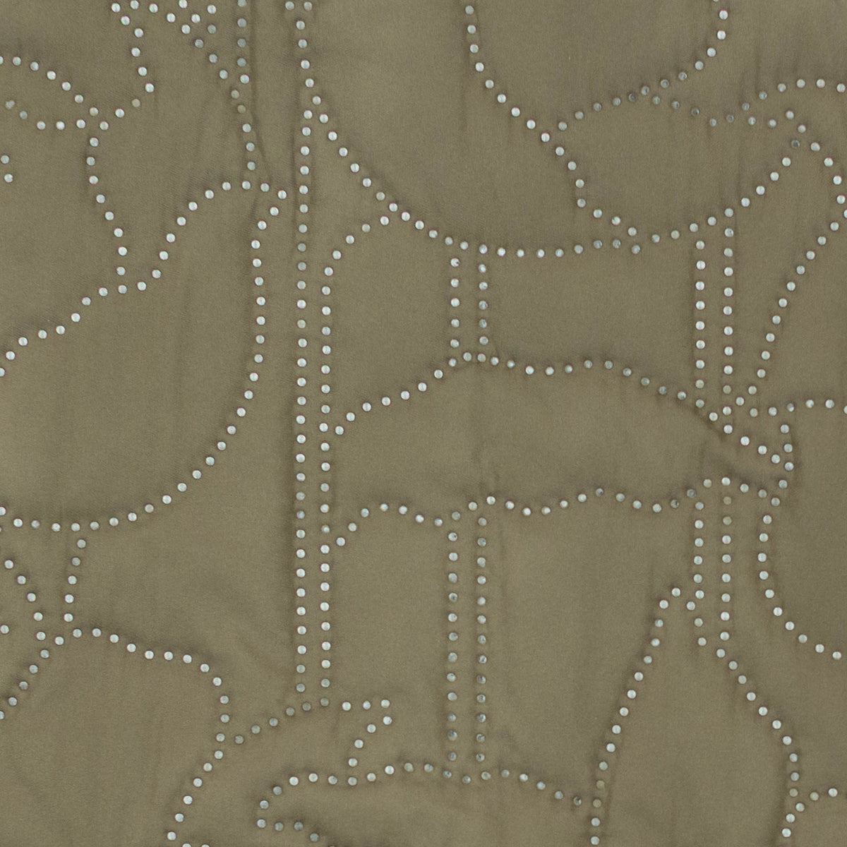 'Olive' Embossed Quarter Zip Pullover (Size: Medium)