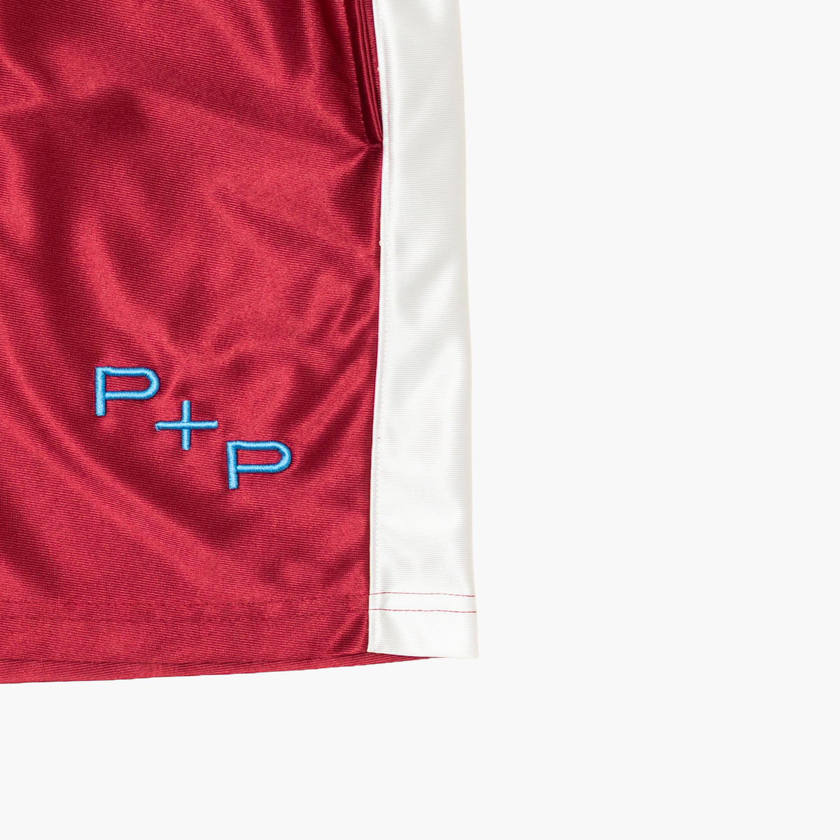 'Monogram' Red Side Stripe Short