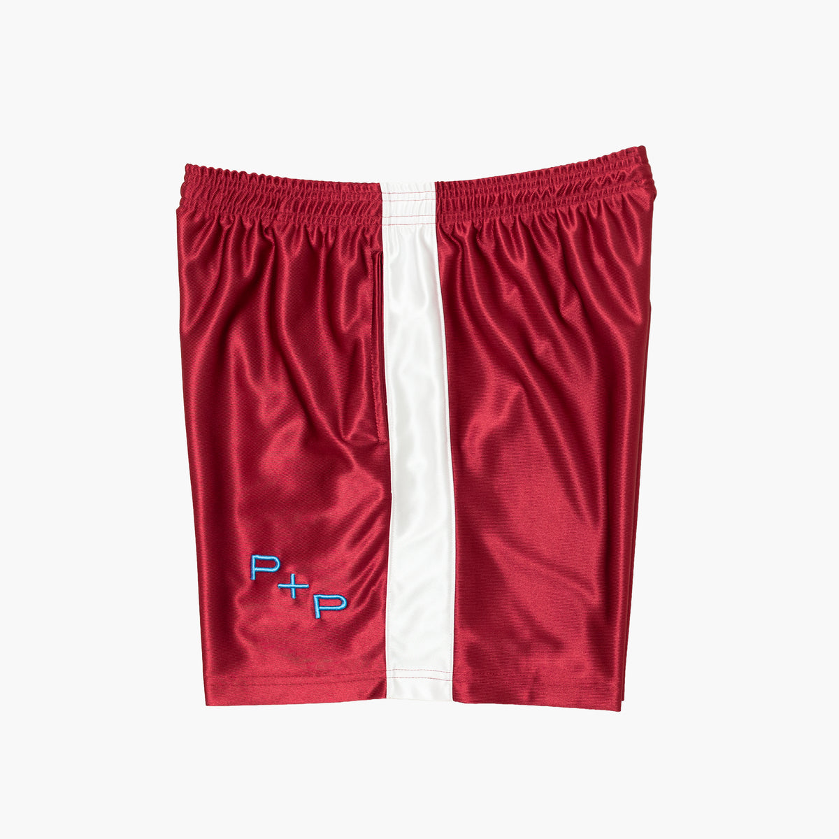'Monogram' Red Side Stripe Short