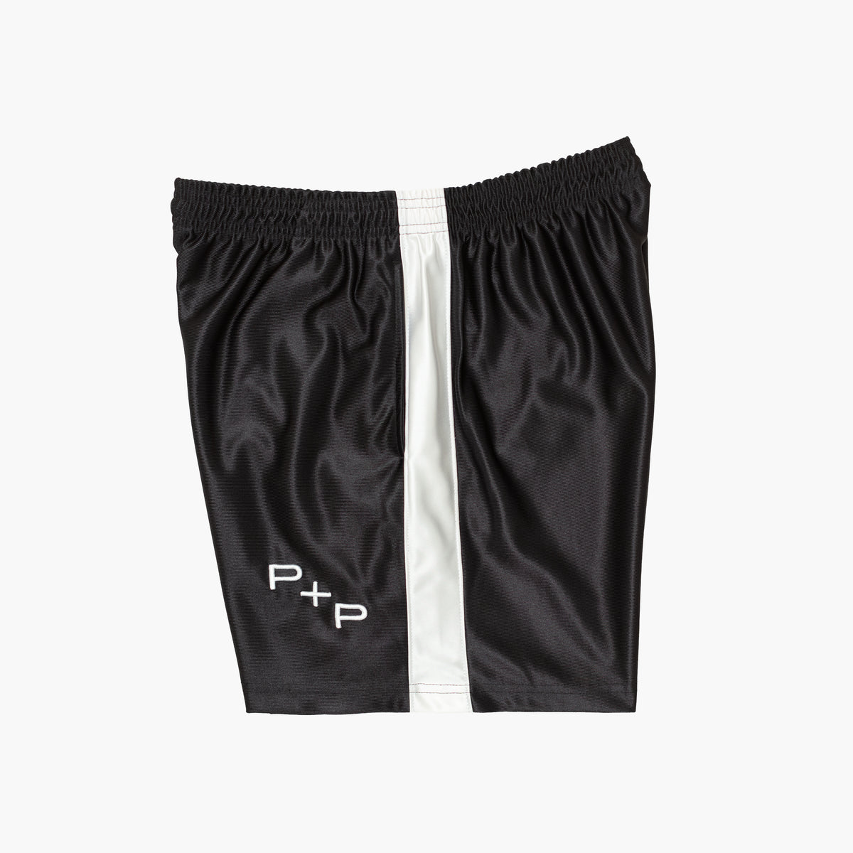'Monogram' Black Side Stripe Short