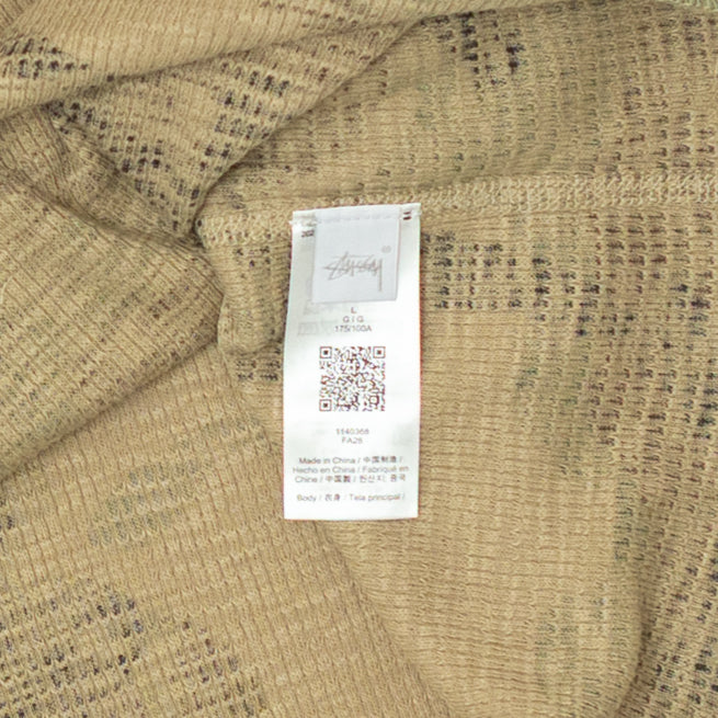 ‘Camo’ Pigment Dye Thermal T-Shirt [Size: Large]