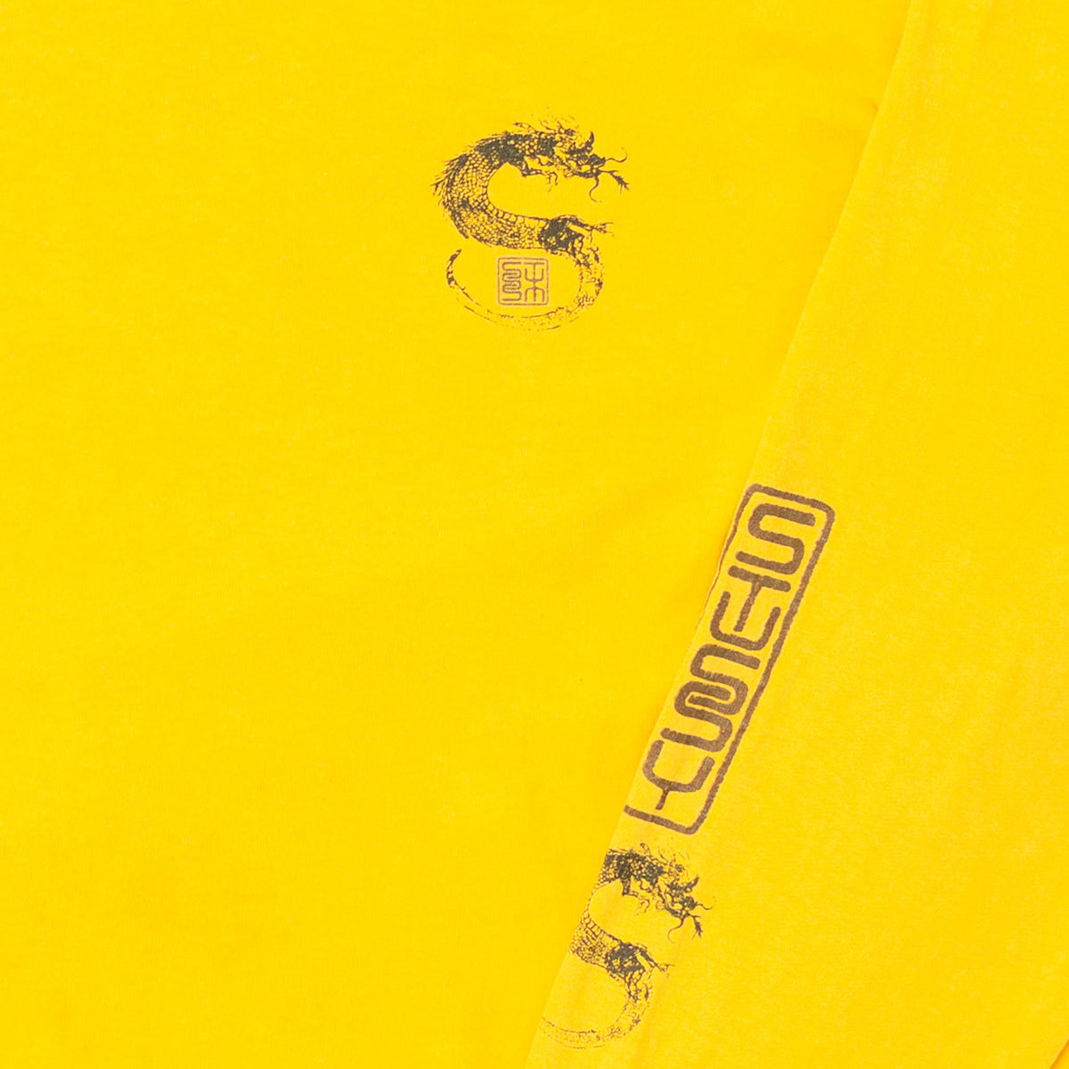 Vintage Gold Dragon Graphic Long Sleeve [Size: Large]