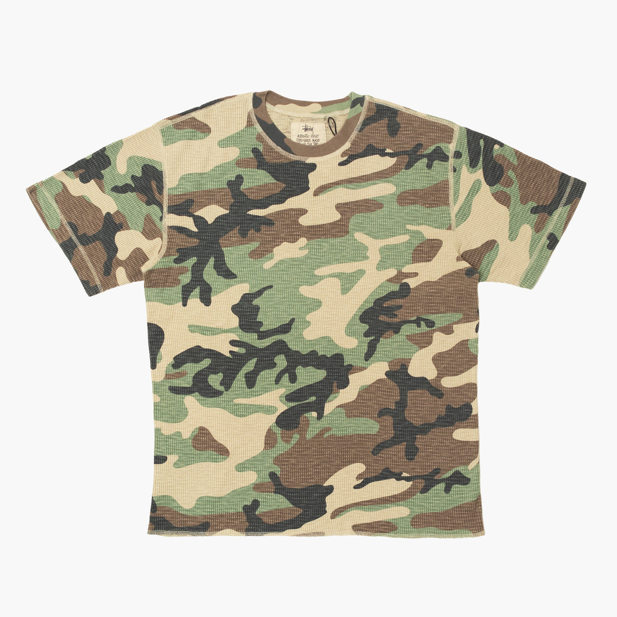 ‘Camo’ Pigment Dye Thermal T-Shirt [Size: Large]