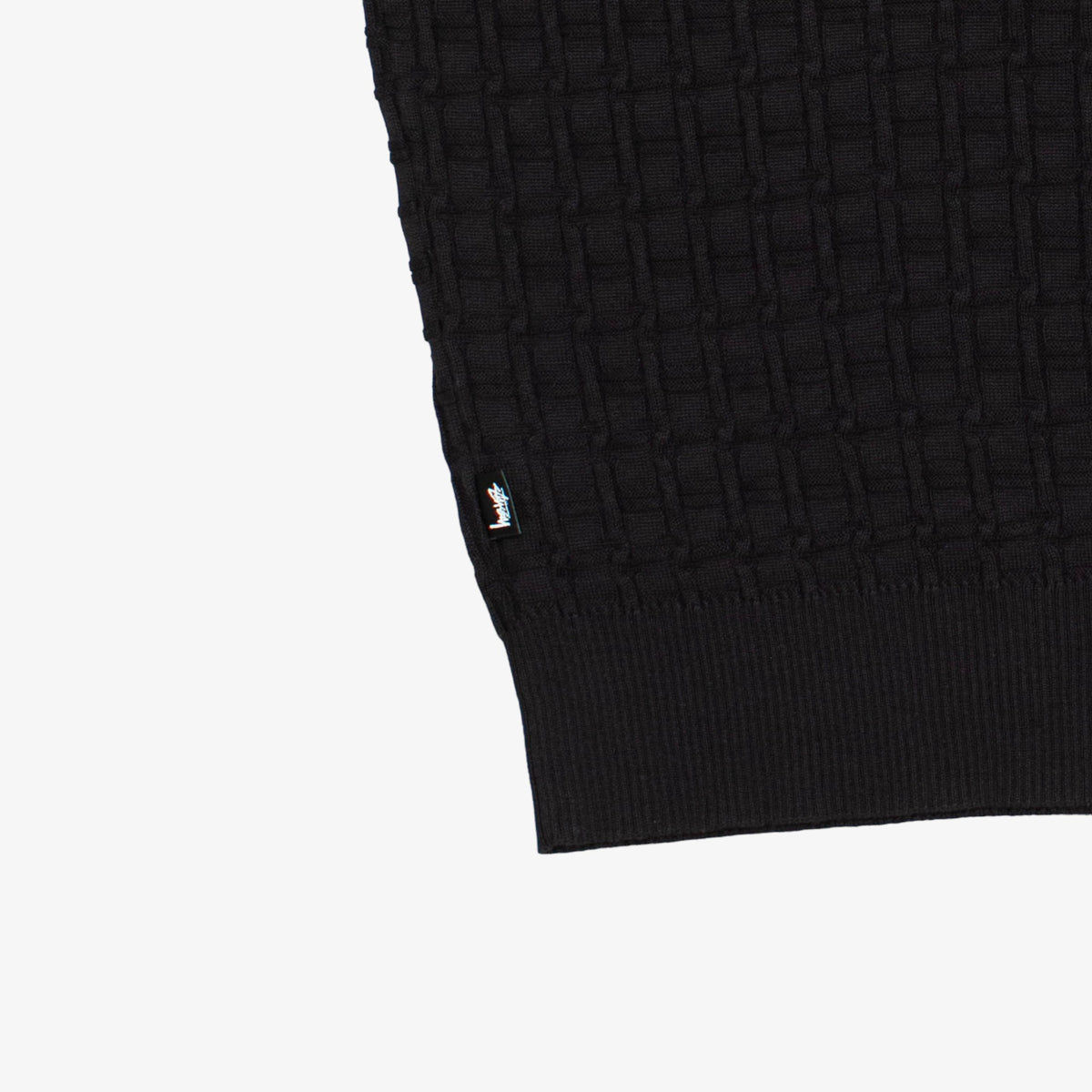 &#39;Black&#39; Knit Quarter Zip [Size: Medium]