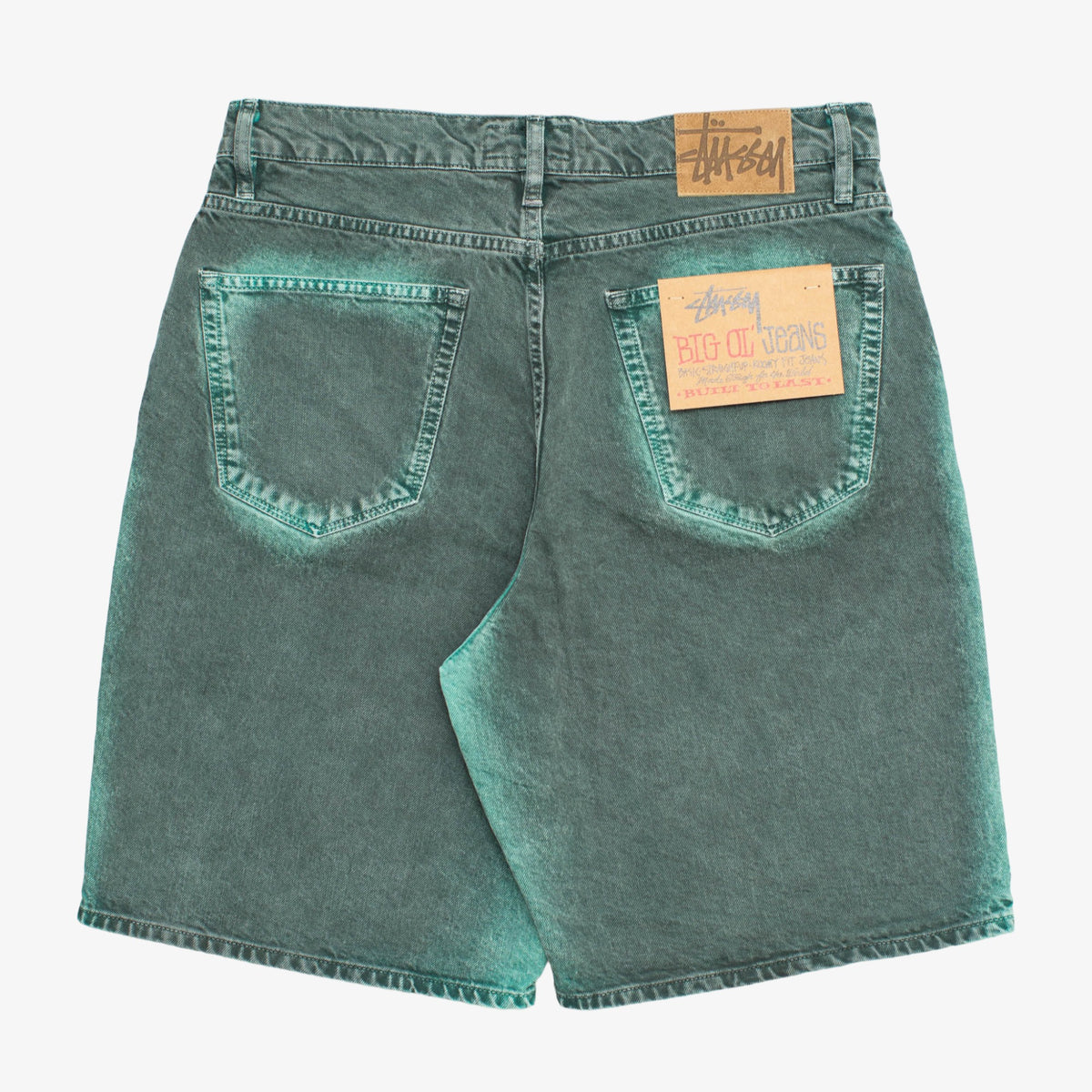 &#39;Black/Teal&#39; Spray On Denim Short [Size: 32]