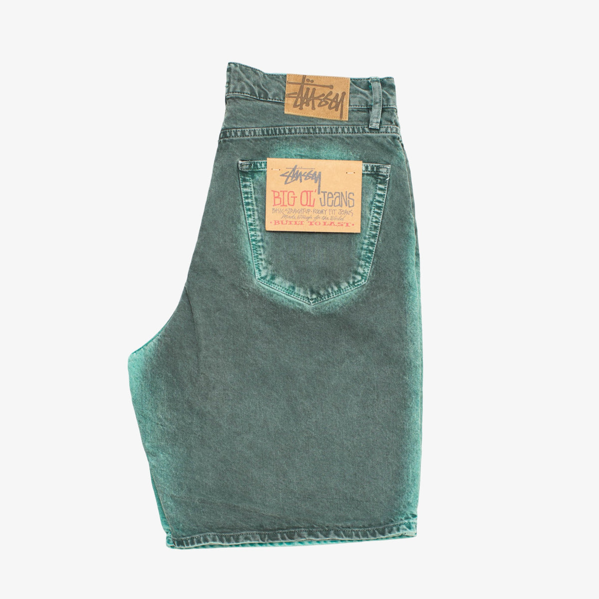 &#39;Black/Teal&#39; Spray On Denim Short [Size: 32]