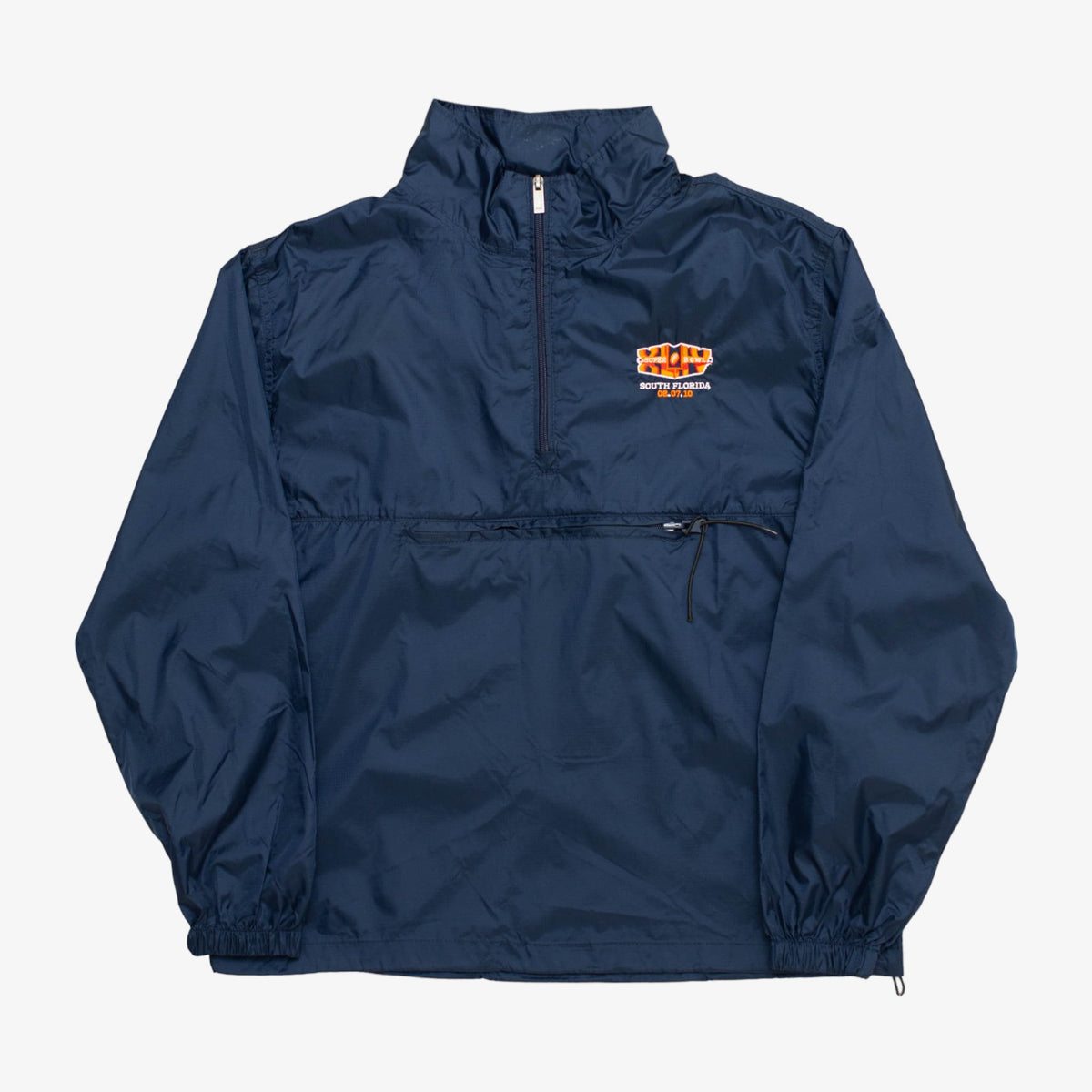 &#39;Navy&#39; Super Bowl XLV 1/4 Zip Pullover Jacket [Size: Large]