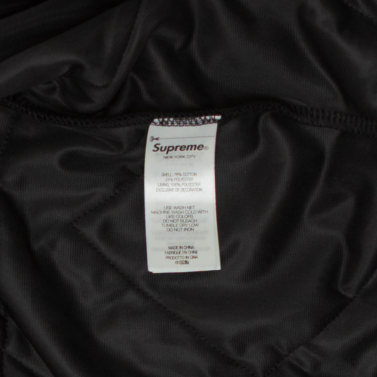 Patchwork Velour Zip Up Jacket Black [Size: Large]