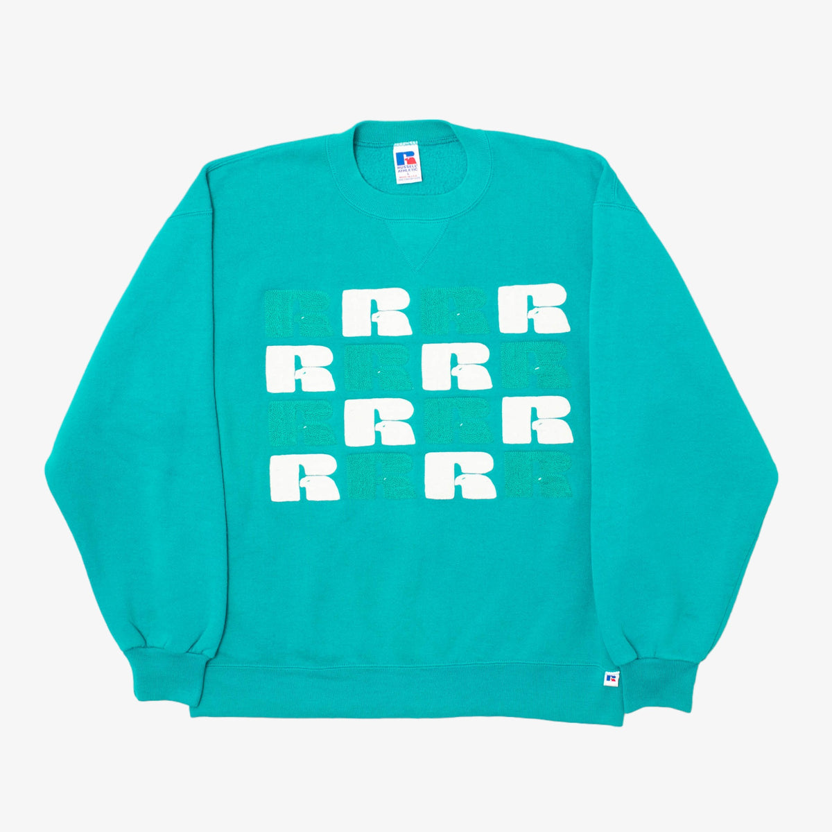 Teal Embroidered Crewneck [Size: Medium]