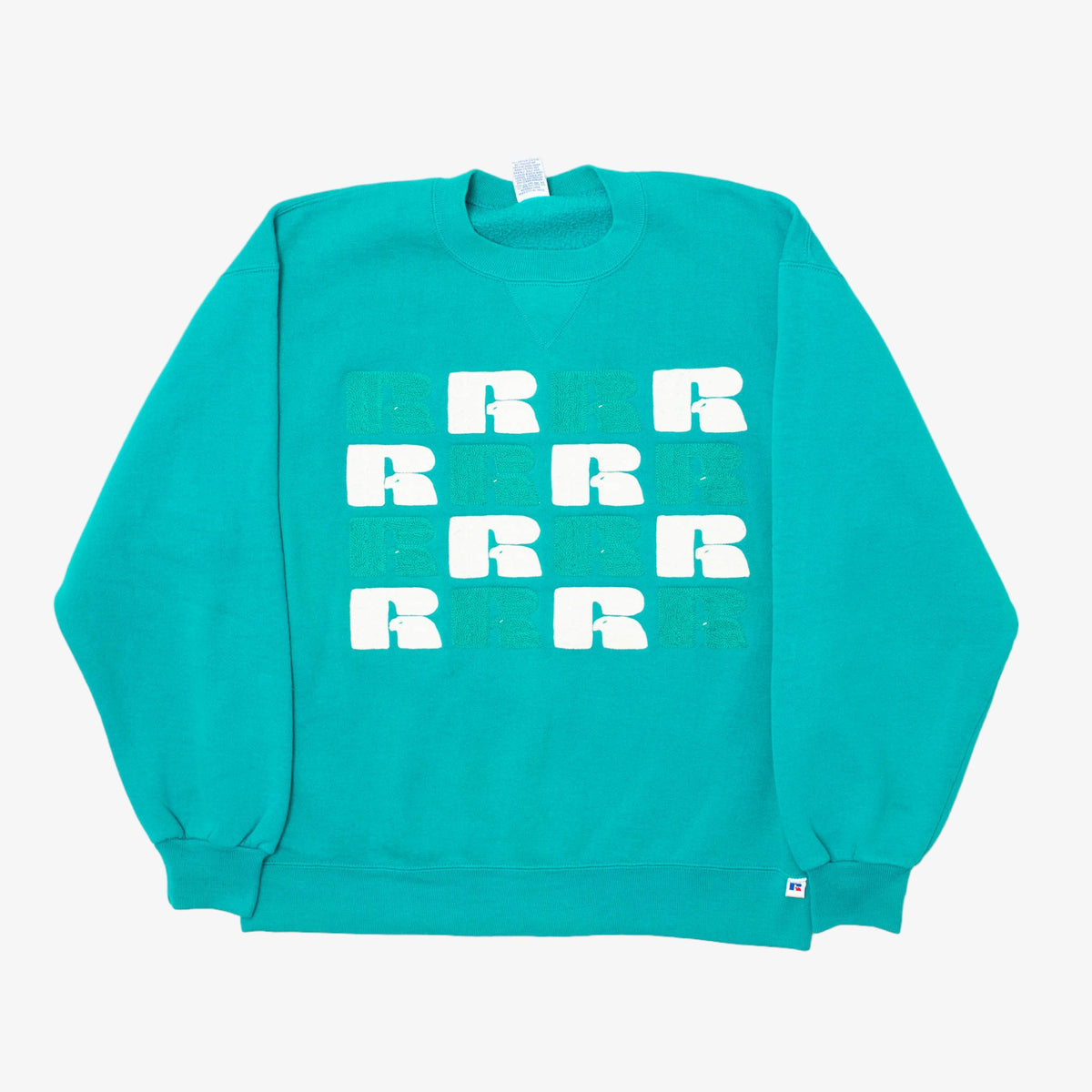 Teal Embroidered Crewneck [Size: Medium]