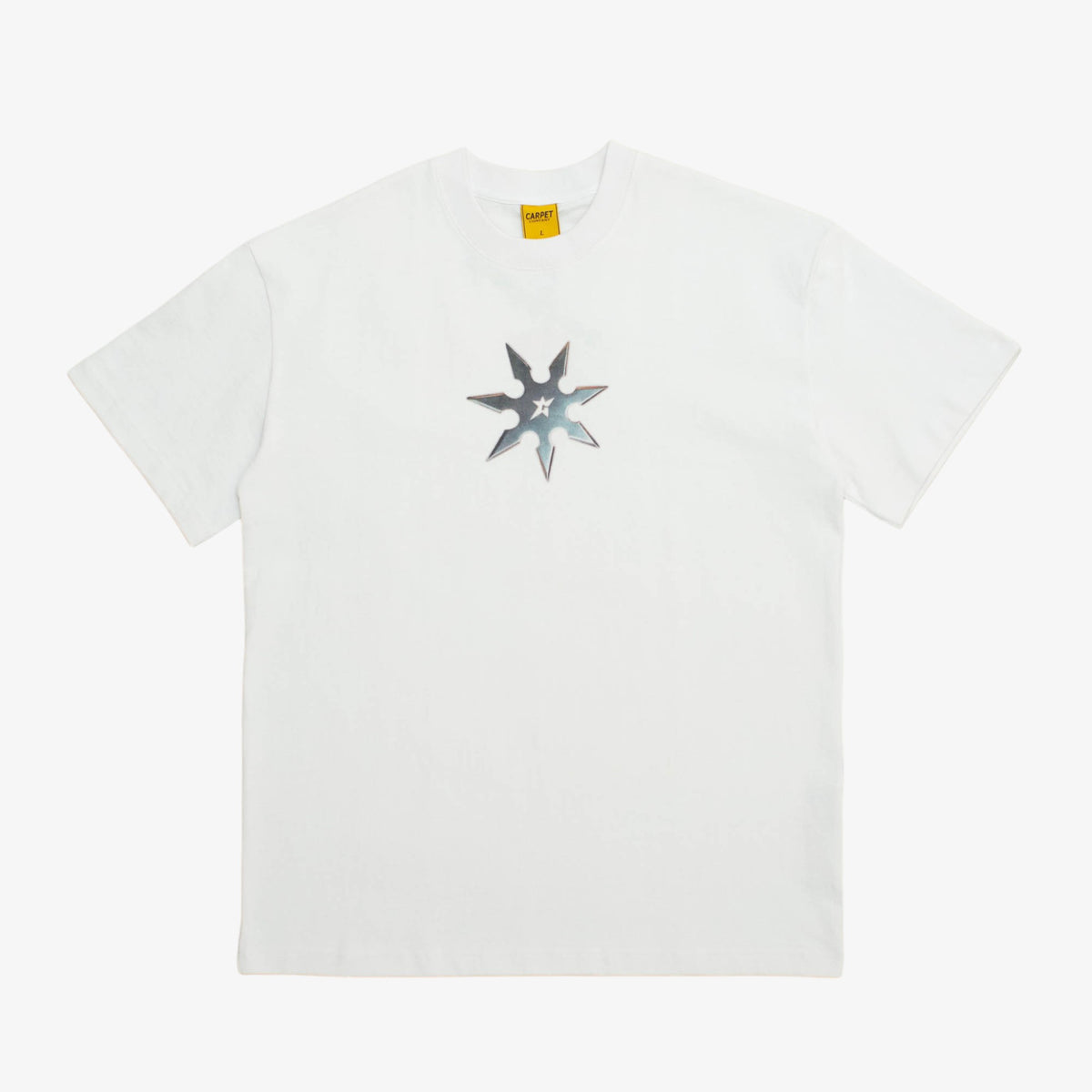 &#39;White&#39; Throwing Star T-Shirt [Size: Large]