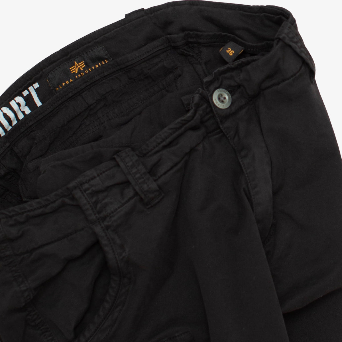 &#39;Black&#39; Cargo Short [Size: 36]