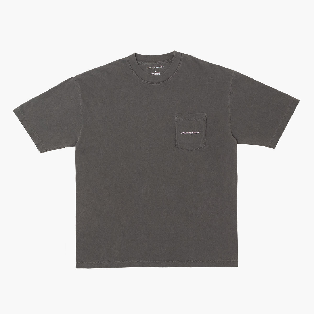 ‘Script’ Pocket T-Shirt (Vintage Black)