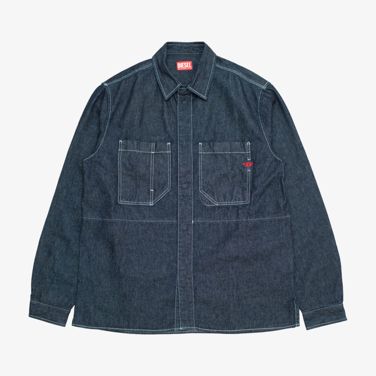 Indigo Denim Shirt [Size: Large]