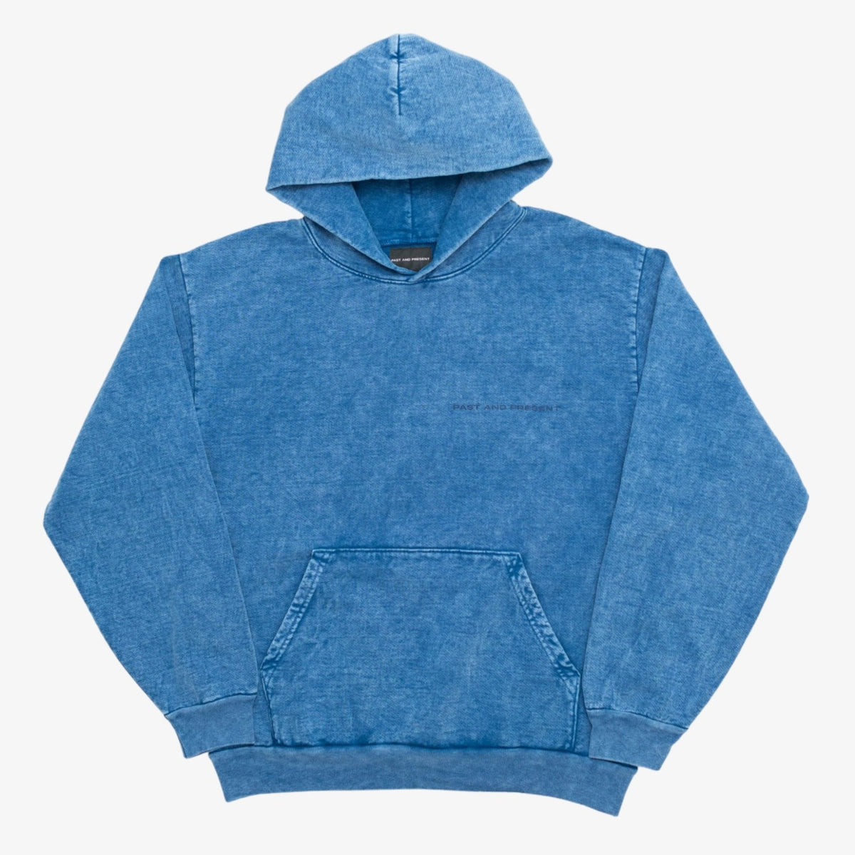 Mineral Wash Logo Hooded Sweatshirt (Blue) [PRE-ORDER] (SHIPS IN 3-4 WEEKS)